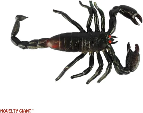Vista 2 de Jumbo 7" Rubber Black Scorpion Novelty Prop