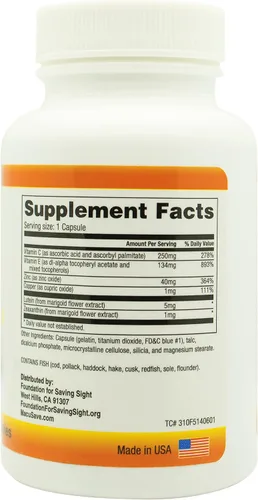 Vista 3 de Vitaminas y minerales completos para los ojos basados en AREDS-2