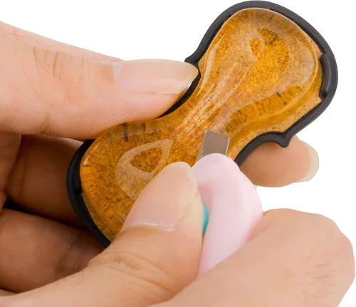 Vista 3 de PUNK Colofonia Natural Transparente Adecuada para Violín, Violonchelo, Viola y Otros Instrumentos de Cuerda Frotada (2A)