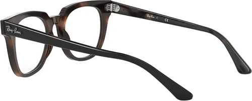 Vista 5 de Ray-Ban RX5377f Meteor Low Bridge Fit Square Prescription Eyeglass Frames