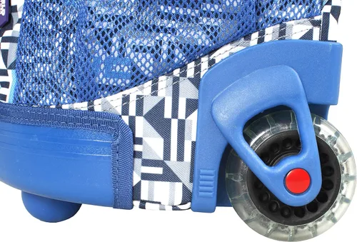Vista 8 de J World New York Sunny - Mochila con ruedas para niños y adultos, azul (Geo Blue), talla única