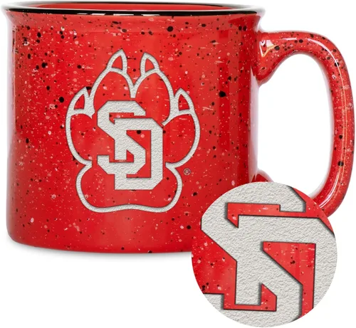 Vista 96 de Rico Industries NCAA Speckle 12oz Laser Engraved Campfire Mug