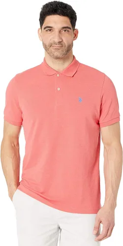 Vista 84 de Polo de piqué de algodón sólido para hombre con pequeño Pony Gris jaspeado