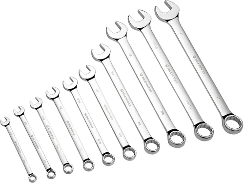Vista 16 de MAXPOWER - Llave combinada de 1 pulgada, llaves de grado industrial con extremo de caja de 12 puntos, acero al cromo vanadio duradero con diseño