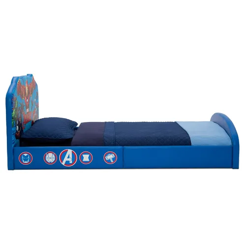 Vista 6 de Delta Children Cama individual tapizada Marvel Avengers, Azul