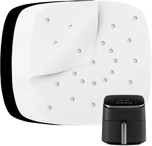 Vista 6 de Forros de papel pergamino para freidora de aire compatibles con Philips, NuWave Brio, Chefman, OMORC, Cuisinart, COSORI, Cooks Essentials, Power