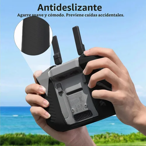 Vista 3 de BRDRC Air 3S - Funda de silicona para DJI RC 2, funda protectora compatible con DJI Neo Mini 4 Pro Air 3 Flip Fly More Combo Controlador Accesorios