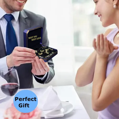 Vista 3 de ZCGJWE Fashion Jewelry Sets for Women GirlPlatinum PlatedGold PlatedRose Gold PlatedGun Black Plated Earrings Pendants Adjustable Rings Bracelets