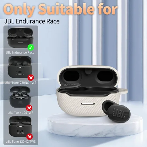 Vista 5 de Funda protectora de silicona para JBL Endurance Race, resistente a los arañazos, resistente a los golpes, compatible con JBL Endurance Race