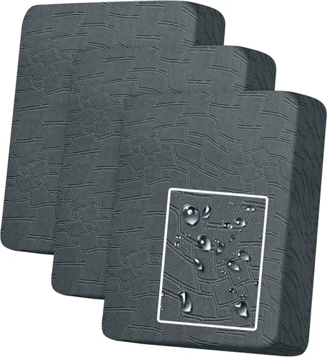 Vista 50 de MAXIJIN Fundas de cojín impermeables para sofá, funda de cojín individual de asiento de silla, fundas elásticas para sofá modular con parte inferior