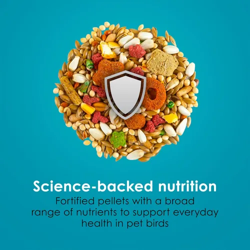 Vista 7 de Kaytee Forti-Diet Pro Salud+Nourish+Protect alimento para periquitos, apoya la cría y la muda, nutrición respaldada por la ciencia, salud digestiva