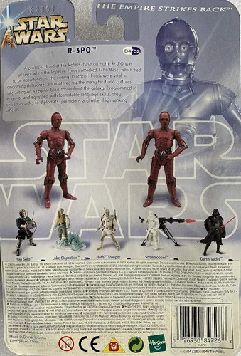 Vista 2 de Hasbro Star Wars 84726 R-3PO Hoth Figura de acción de evacuación El Imperio Contraataca - Carded 2003