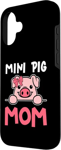 Vista 2 de Cute Mini Pig Mom Miniature Pig Owner Women Case for iPhone 16