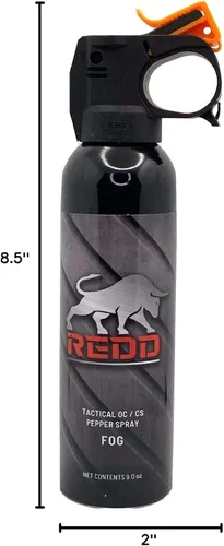 Vista 5 de Redd, Tactical OC/CS - Spray pimienta Kodiak Top Fog (9 onzas)