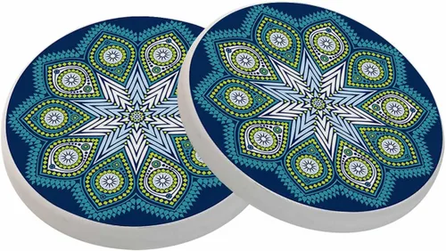 Vista 8 de oFloral Juego de 2 posavasos de calavera para bebidas, diseño de rosas, flores, cultura popular, festivales, tazas, individuales para decoración