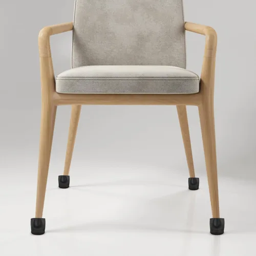 Vista 4 de Angoily Fundas para patas de silla, 10 unidades, tapones para ruedas de cama, tapones de rueda para muebles rodantes, protector de piso de madera