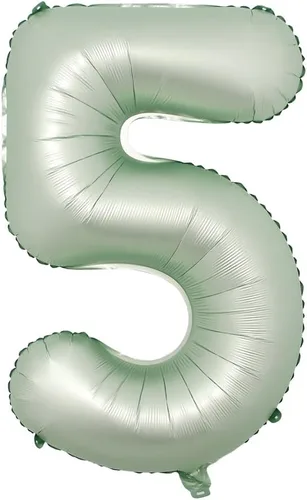 Vista 6 de Globos de papel de aluminio de 32 pulgadas de color verde oliva de 0, 1, 2, 3, 4, 5, 6, 7, 8, 9, globos de color verde helio, suministros de 32