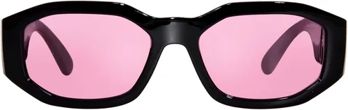 Vista 2 de Versace VE 4361 GB184 Gafas de sol geométricas de plástico negro lente rosa