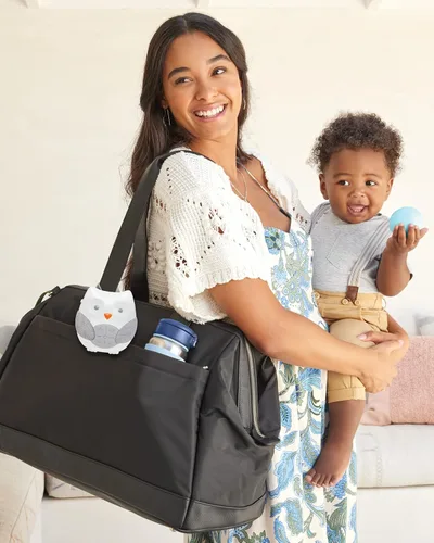 Vista 2 de Skip Hop - Máquina de sonido portátil para bebé, Stroll & Go, diseño de búho