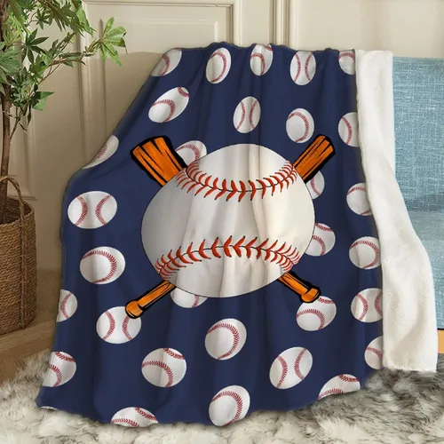 Vista 18 de Manta suave y acogedora con bandera de Estados Unidos de béisbol para niños, niñas, bebés, recién nacidos, manta de recepción de Navidad, 40 x 30