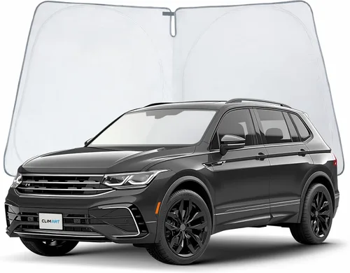 Vista 18 de Clim Art - Parasol para parabrisas de Nissan Pathfinder 2022-2024, plegable, personalizado, protector solar para vehículo, cubierta para parabrisas