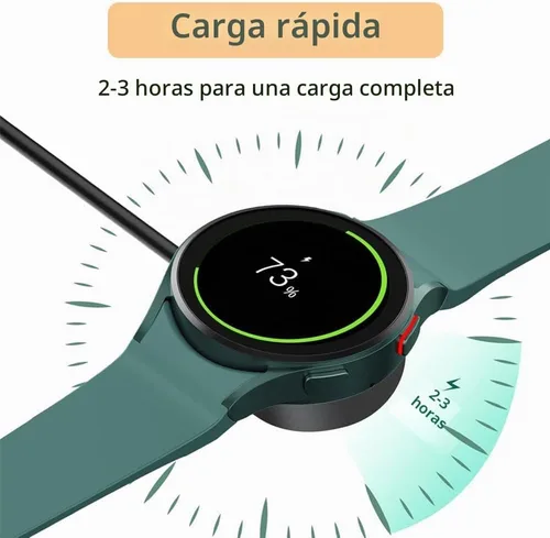 Vista 4 de Cargador para Samsung Galaxy Watch 7/6/5/Ultra (USB-C) (3.3ft/1m)