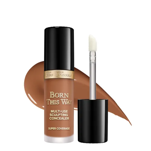 Vista 58 de Too Faced Born This Way Super Coverage Multi-Use Concealer Full-Coverage Hydrating Concealer for Dark Circles & Blemishes with Natural Finish