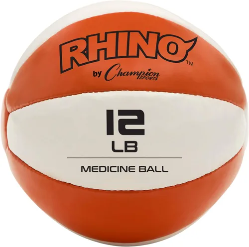Vista 9 de Champion Sports Leather Medicine Balls – Durable Weighted Balls for Strength, Core & Conditioning Training