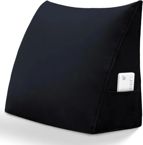 Vista 36 de Almohada de cabecero – Almohada de cama grande 3 en 1 como almohada de lectura de cuña, almohada grande para sofá cama o respaldo de apoyo, almohada