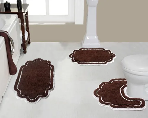 Vista 43 de Home Weavers - Tapete de baño 100% algodón copetudo, supersuave y absorbente, lavable a máquina y apto para secadora lino