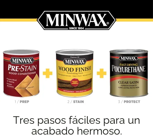 Vista 9 de Minwax 700494444 Acabado de madera, Miel, 1 cuarto de galón