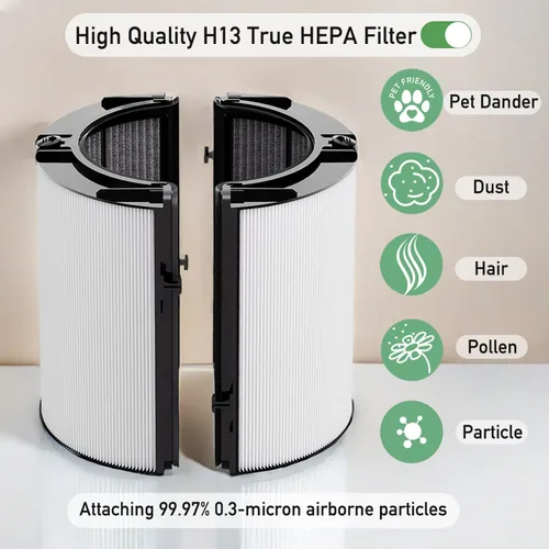 Vista 5 de Filtro de repuesto para Dyson TP07 TP09 - HP07 TP10 HP09 TP7A HP10 TP06 HP06 TP04 TP4A HP4A HP04 PH01 PH02 PH03 PH04, número de pieza 970341-01