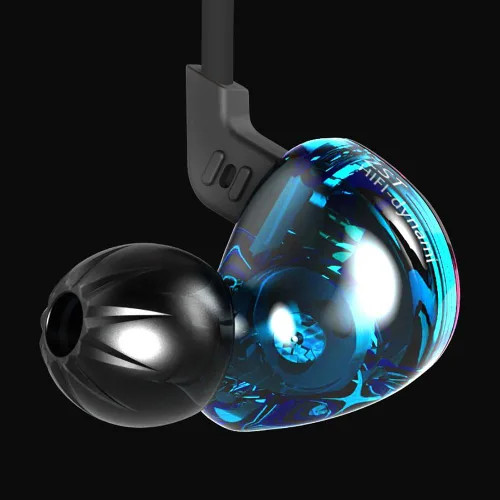 Vista 2 de KZ Auriculares intrauditivos ZST Pro Dynamic Hybrid Dual Driver (color sin micrófono)