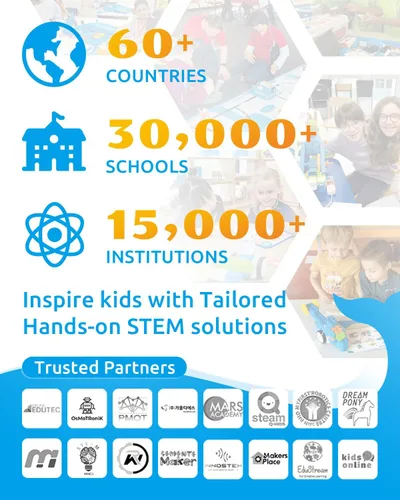 Vista 3 de WhalesBot Kit de robot de codificación STEM D1 21 en 1 para niños (a partir de 4 años), juego de construcción educativo de más de 280 piezas