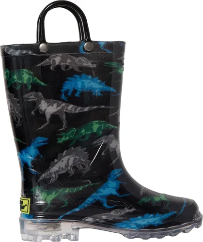 Vista 3 de Western Chief - Botas de lluvia impermeables, de PVC, con luz, para niños