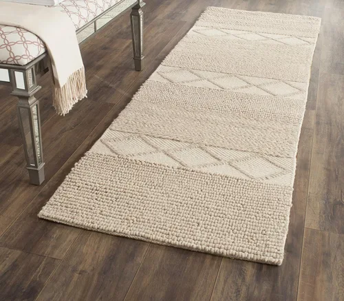 Vista 10 de SAFAVIEH Natura Collection - Alfombra decorativa de 2 x 3 pies, color beige, lana hecha a mano, ideal para zonas de alto tráfico en entrada, sala