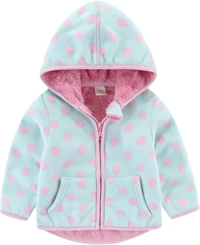 Vista 6 de Abrigo infantil con orejas en el gorro, para otoño e invierno Beige4
