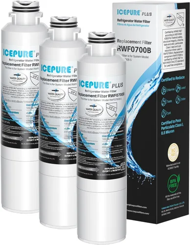 Vista 12 de ICEPURE PRO DA29-00020B NSF401&473&53 Samsung Filtro de agua para refrigerador, repuesto para DA29-00020B-1, DA29-00020A/B, HAF-CIN/EXP