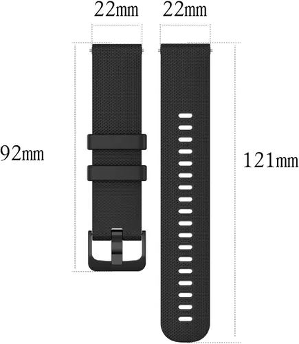 Vista 3 de 22mm Watch Band Compatible with Garmin vivoactive 4/Venu 2,Sport Strap Silicone Replacement Band for Polar Vantage M