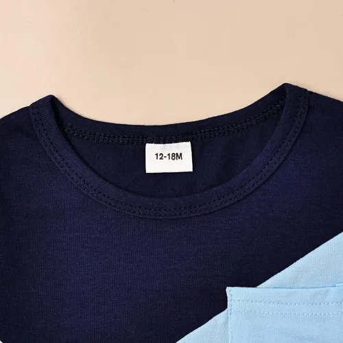 Vista 8 de Ropa para bebé niño pequeño, trajes de verano de manga corta, camiseta y pantalones cortos, conjunto de ropa para niños de 12 meses a 4 años