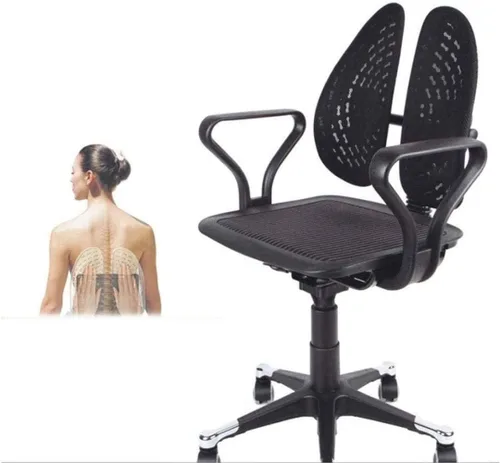Vista 5 de Ergonomic Office Chair Home Staff Chair Can Be Raised and Lowered Computer Chair Conference Chair Comfortable