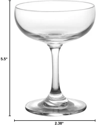 Vista 4 de BARCONIC Cristalería - 7 onzas Coupe Glass - Caja de 24