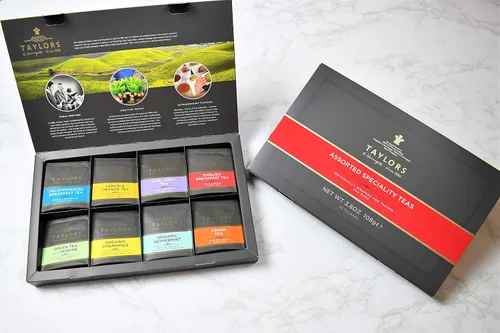 Vista 7 de Taylors of Harrogate Caja variada de té verde, infusiones de hierbas y tés especiales surtidos, 96