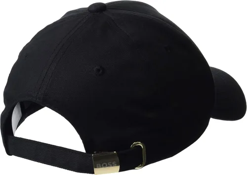 Vista 2 de BOSS Sombrero de sarga de algodón con logotipo curvado para hombre