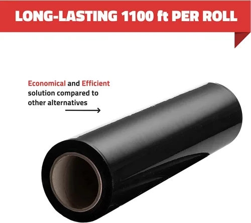Vista 8 de Stretch Wrap - Rollos de plástico transparente para palé de plástico, resistente, 18 x 11 pulgadas, calibre 80 (grosor de 20 micras), autoadhesivo