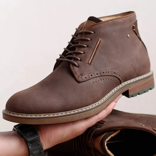 Vista 9 de Chukka - Botas a la moda, cómodas y de estilo oxford casual, al tobillo, botas con cordones