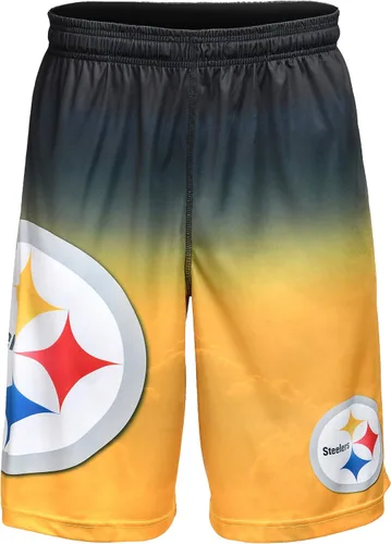Vista 32 de FOCO Mens NFL Football Team Logo Gradient Big Logo Training Shorts