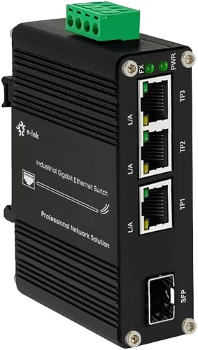 Vista 11 de Interruptor industrial PoE de 3X1000M RJ45 IEEE802.3af/at 30W-1X1000M SFP