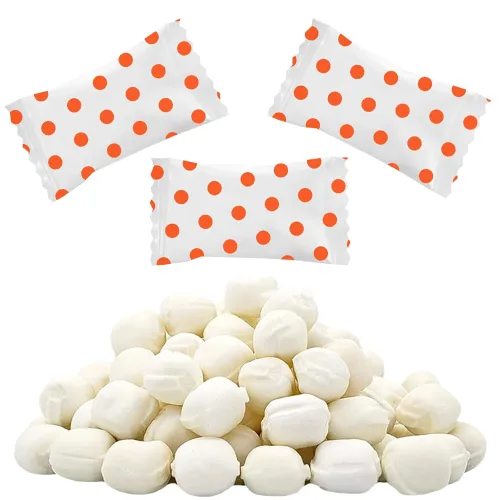 Vista 17 de 55 unidades Fruidles Baby Blue Big Dots Buttermints, caramelos de menta, menta después de la cena, caramelo de mantequilla y menta, sin grasa