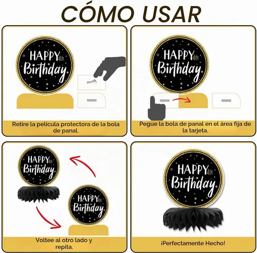 Vista 6 de 9 piezas de decoración de mesa de cumpleaños de 40 cumpleaños para mesas de cumpleaños de 40 cumpleaños para mesas de cumpleaños 40 para hombres